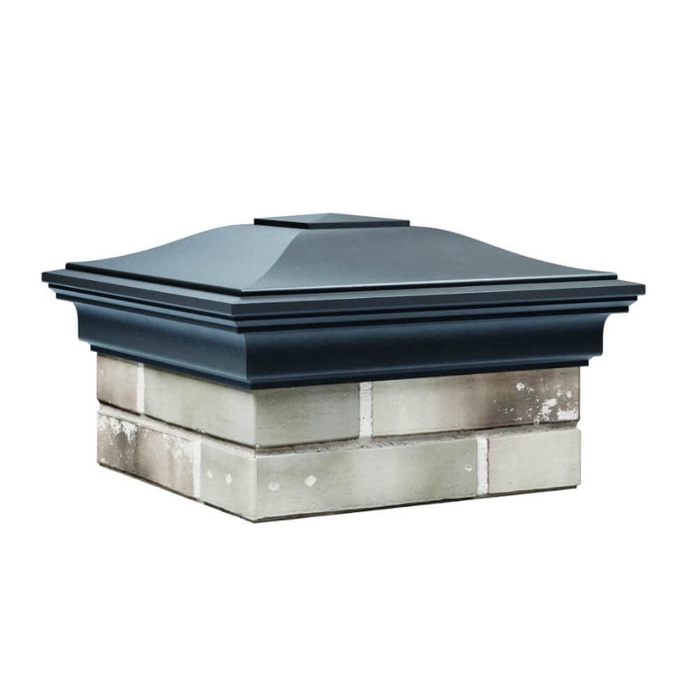 Колпак Zking Монблан Серый на столб 1.5х1.5 еврокирпича 0.7НФ (355х355мм) в Заводоуковске фото