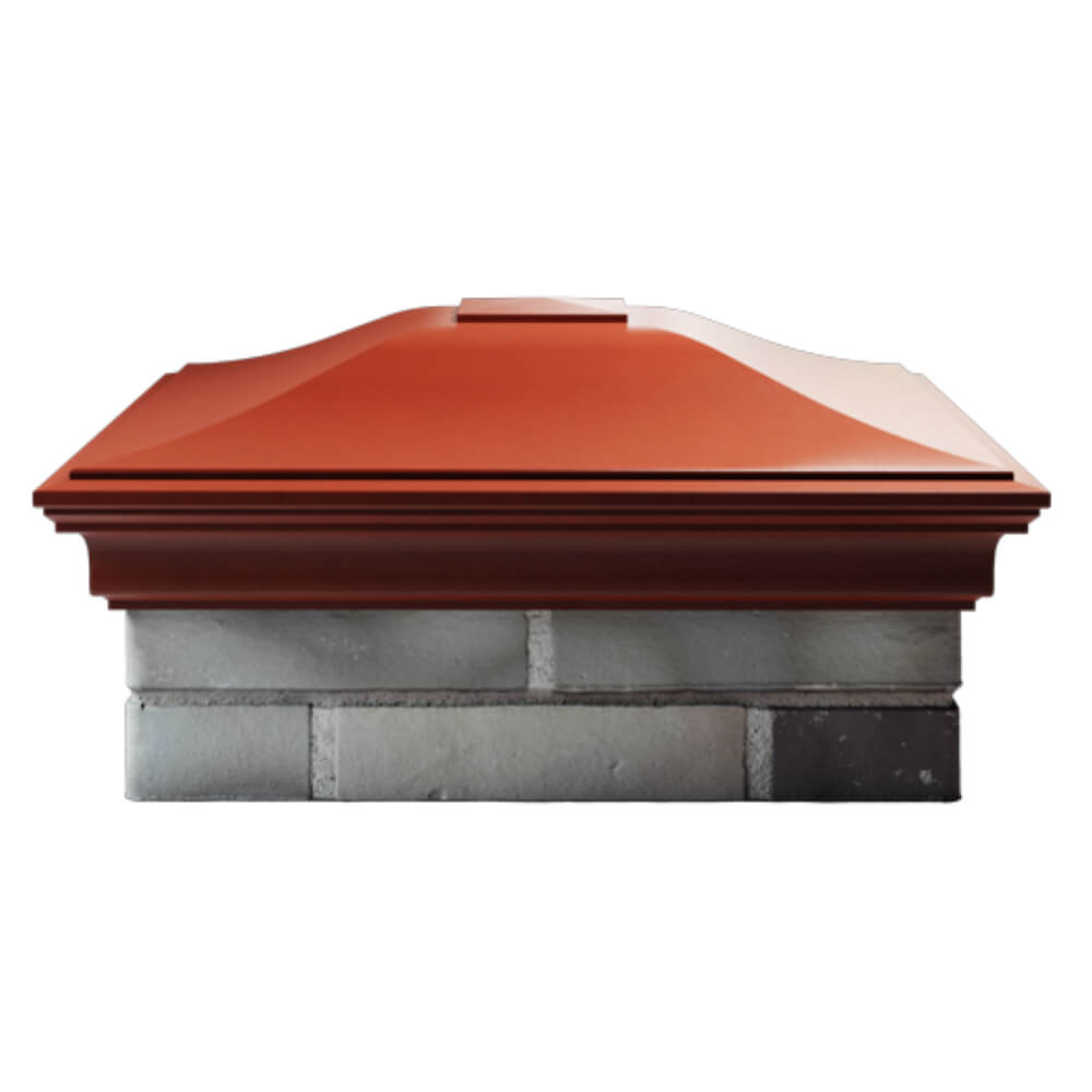 Колпак Zking Монблан Красный на столб 2х2 кирпича (515х515мм) в Заводоуковске фото