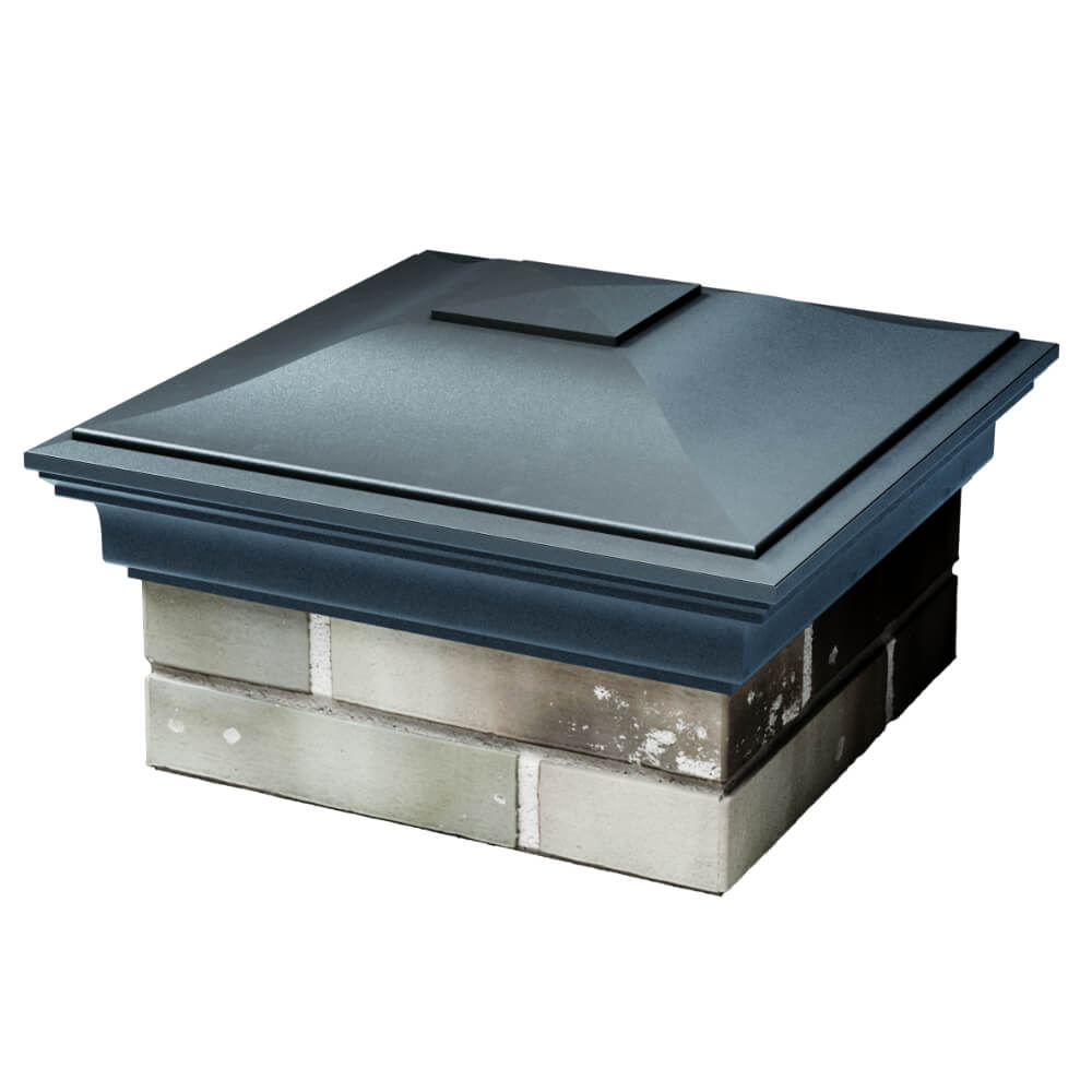 Колпак Zking Монблан Серый на столб 1.5х1.5 кирпича (385х385мм) в Заводоуковске фото