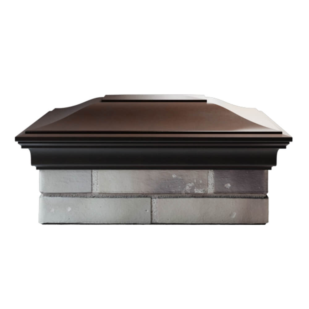 Колпак Zking Монблан Коричневый на столб 2х1.5 кирпича (515х385мм) в Заводоуковске фото