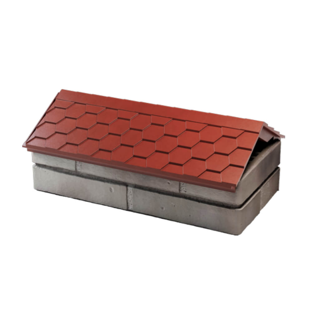 Парапет Zking Эверест Красный с посадкой на 1 кирпич (200/225/255мм) в Заводоуковске фото