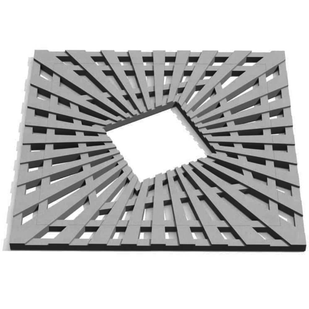 Приствольная решетка для дерева ZKING ATMOSPHERE 1.2х1.2м Серая Заводоуковск фото