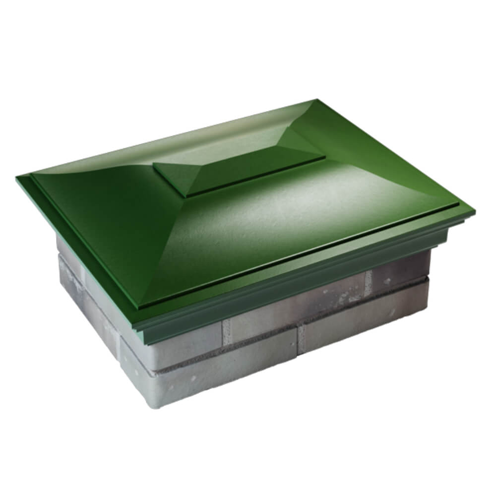 Колпак Zking Монблан Зеленый на столб 2х1.5 кирпича (515х385мм) Заводоуковск фото