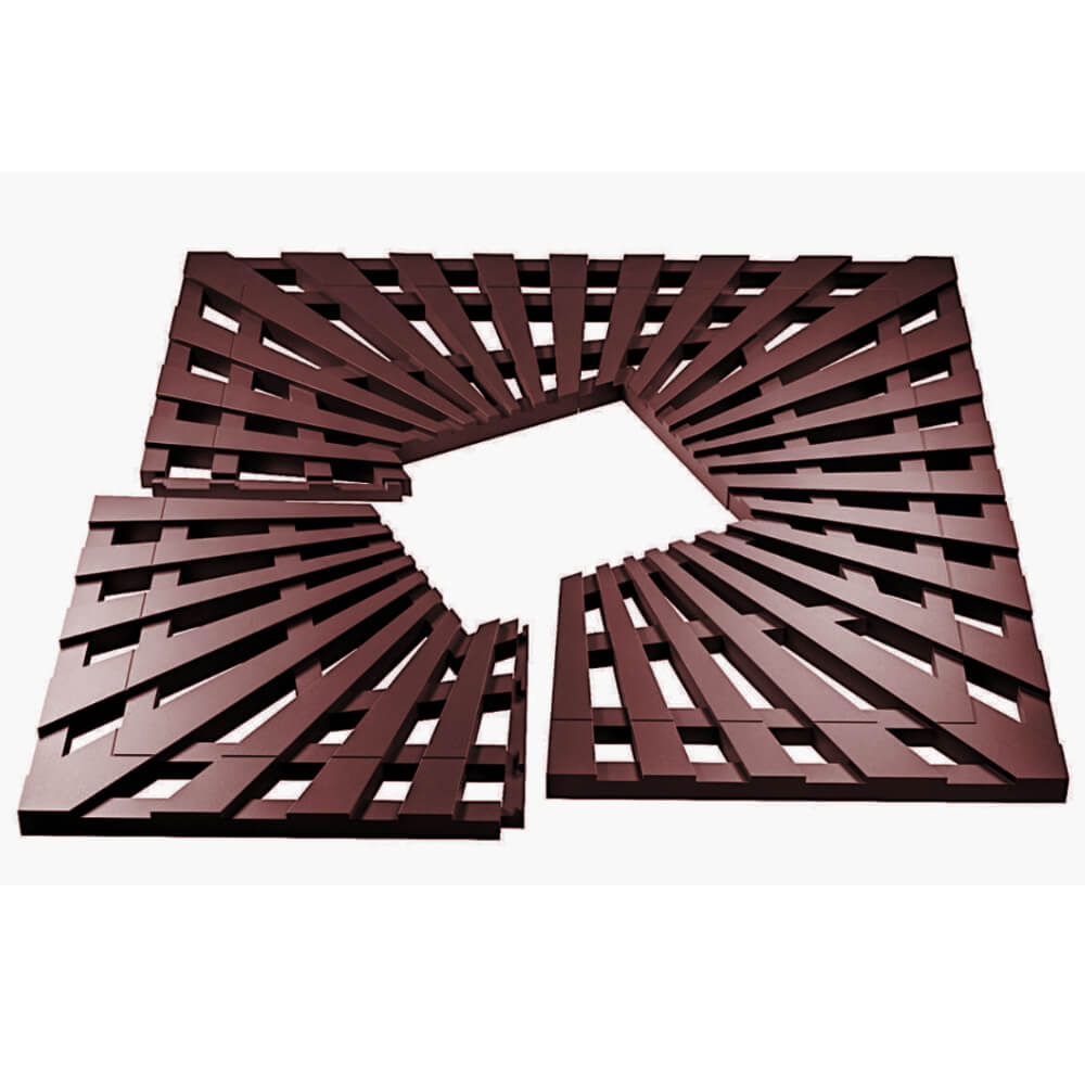 Приствольная решетка для дерева ZKING ATMOSPHERE 1.2х1.2м Коричневая в Заводоуковске фото