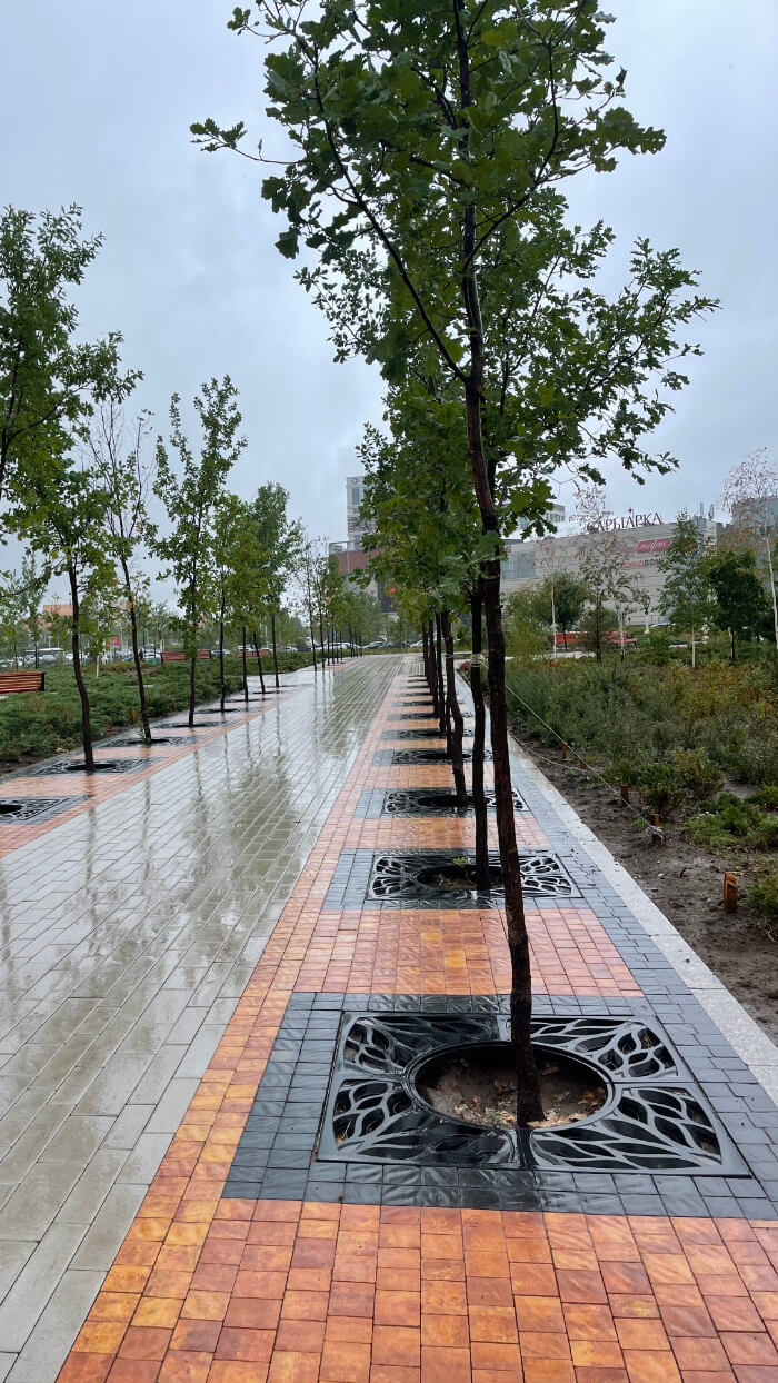 Приствольная решетка для дерева ZKING CRUST 1.2х1.2м Черная в Заводоуковске фото