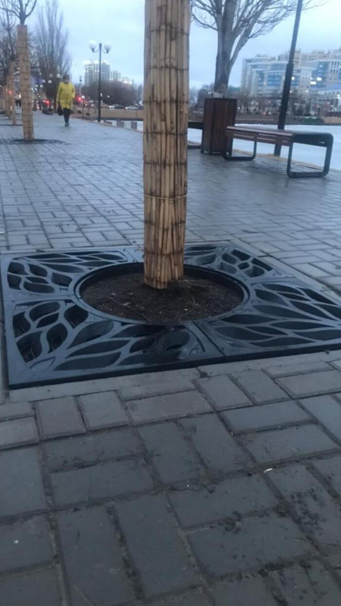 Приствольная решетка для дерева ZKING CRUST 1.2х1.2м Черная в Заводоуковске фото