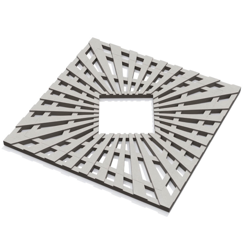 Приствольная решетка для дерева ZKING ATMOSPHERE 1.2х1.2м Бежевая в Заводоуковске фото