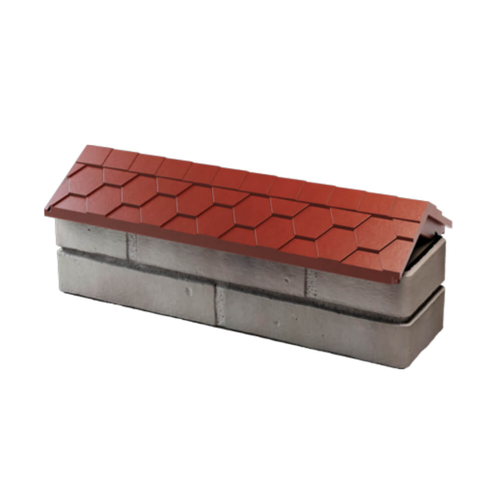 Парапет Zking Эверест Красный с посадкой на 0.5 кирпича (130мм) в Заводоуковске фото