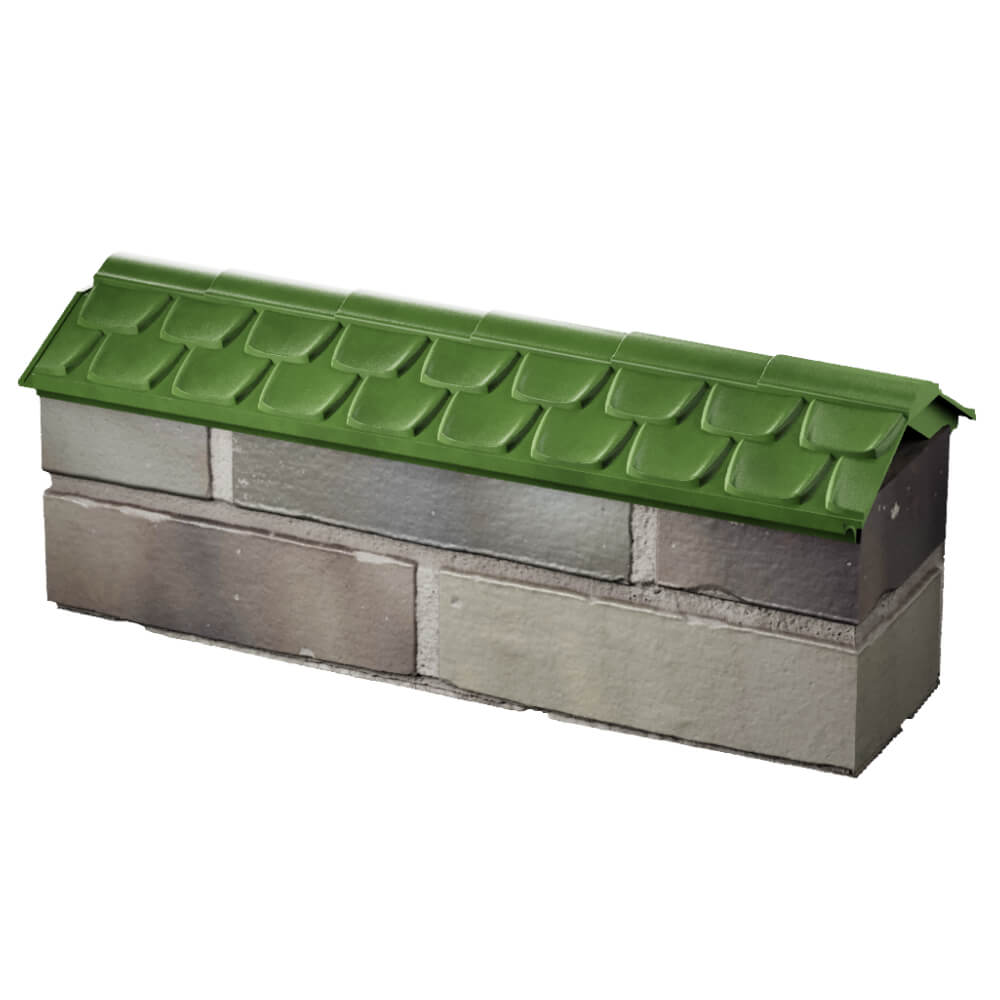 Парапет Zking Эльбрус Зеленый с посадкой на 0.5 кирпича (130мм) в Заводоуковске фото