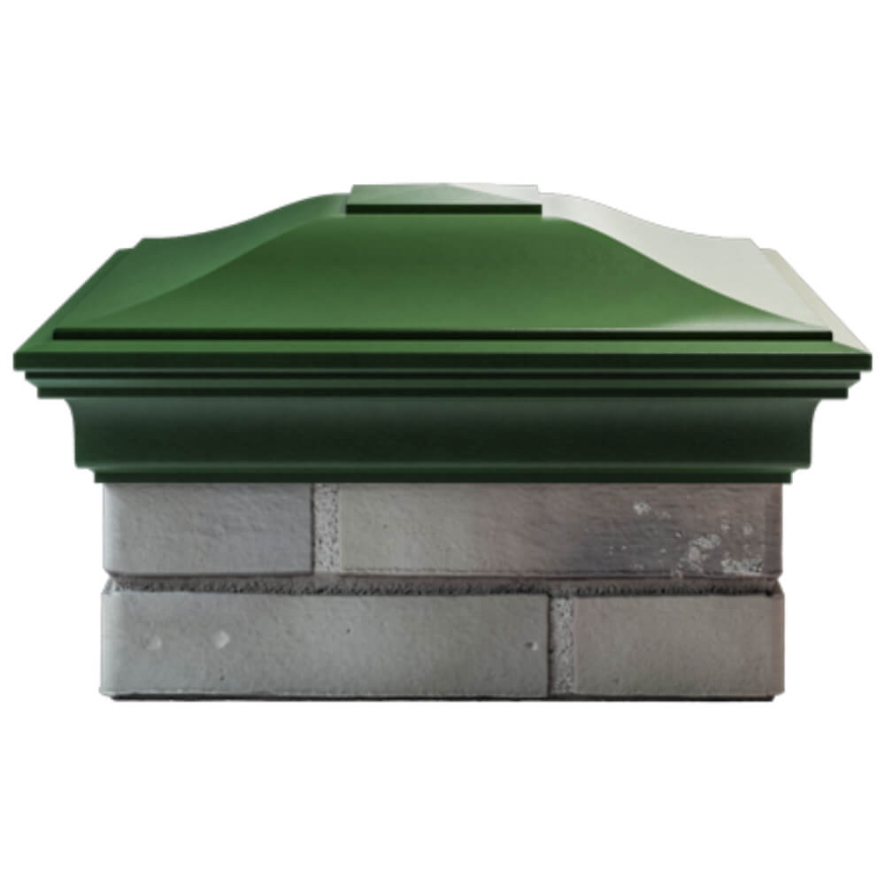 Колпак Zking Монблан Зеленый на столб 1.5х1.5 кирпича (385х385мм) Заводоуковск фото