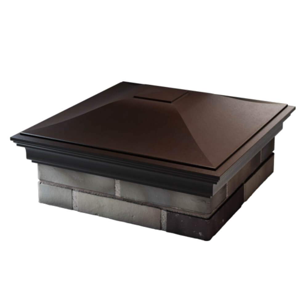 Колпак Zking Монблан Коричневый на столб 2х2 кирпича (515х515мм) в Заводоуковске фото