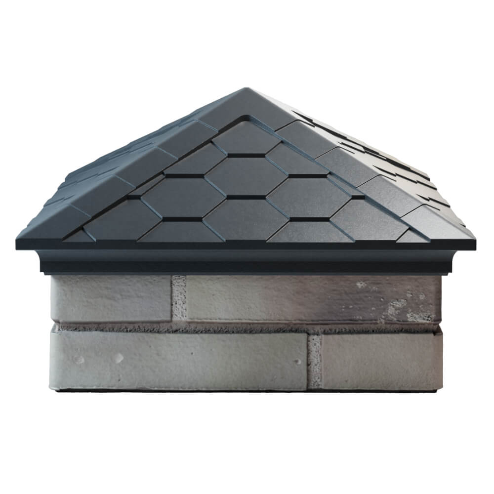 Колпак Zking Эверест Серый на столб 1.5х1.5 кирпича (390х390мм) Заводоуковск фото