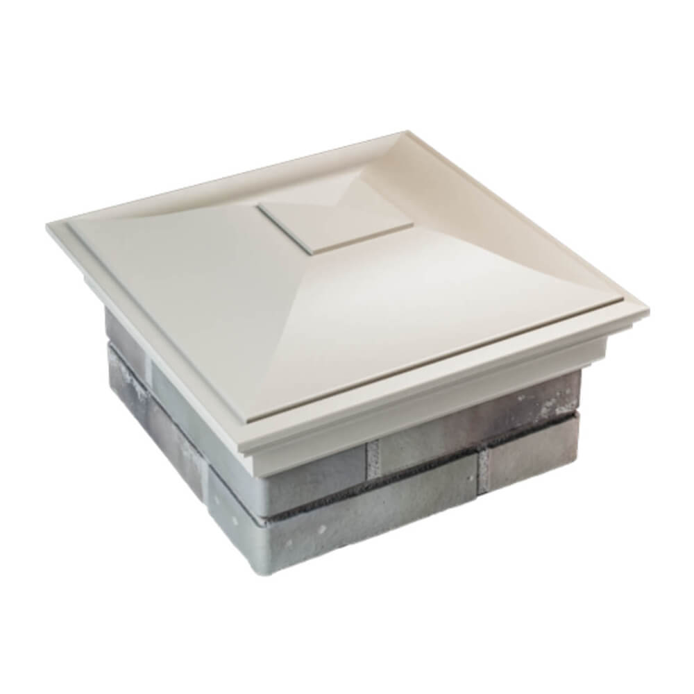 Колпак Zking Монблан Бежевый на столб 1.5х1.5 еврокирпича 0.7НФ (355х355мм) в Заводоуковске фото