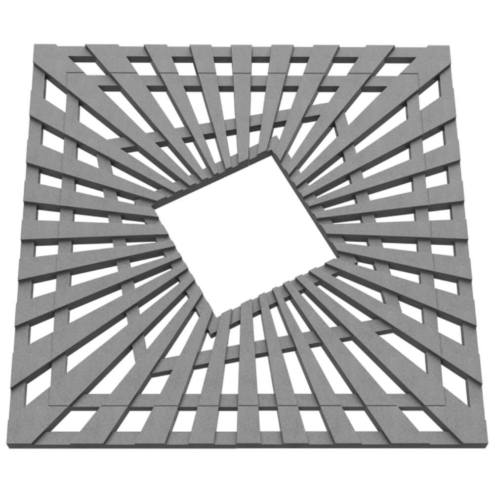 Приствольная решетка для дерева ZKING ATMOSPHERE 1.2х1.2м Серая в Заводоуковске фото