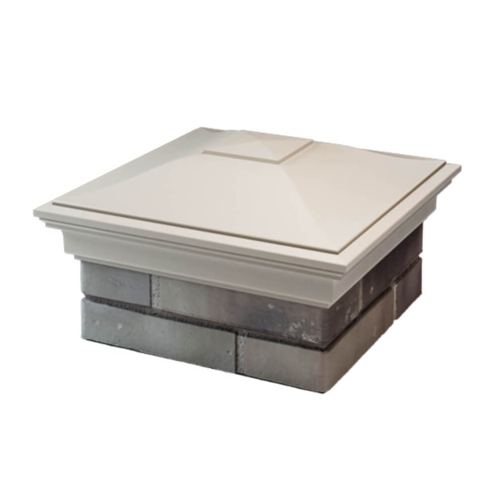 Колпак Zking Монблан Бежевый на столб 1.5х1.5 еврокирпича 0.7НФ (355х355мм) в Заводоуковске фото