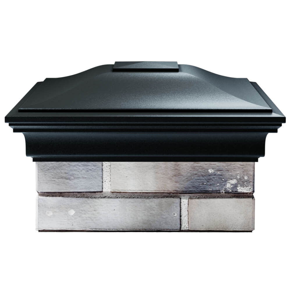 Колпак Zking Монблан Черный на столб 1.5х1.5 кирпича (385х385мм) Заводоуковск фото