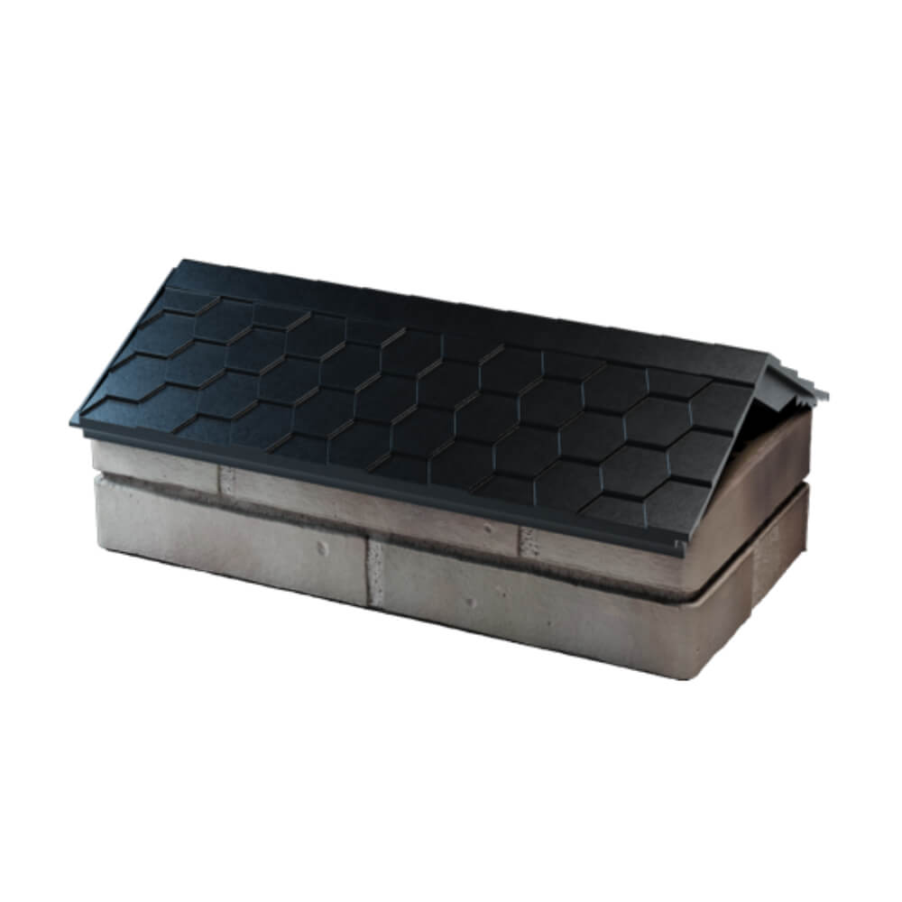 Парапет Zking Эверест Черный с посадкой на 1 кирпич (200/225/255мм) в Заводоуковске фото