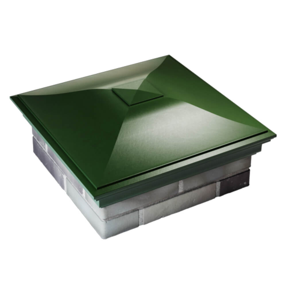 Колпак Zking Монблан Зеленый на столб 2х2 кирпича (515х515мм) Заводоуковск фото