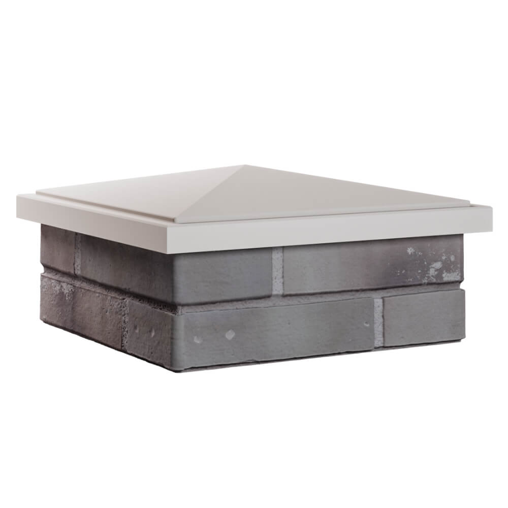 Колпак Zking БонаМоно Бежевый на столб 1.5х1.5 кирпича (385х385, 400х400мм) в Заводоуковске фото