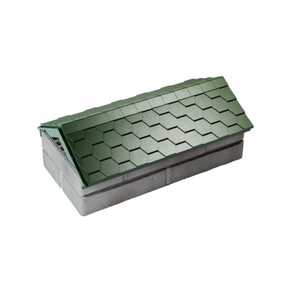 Парапет Zking Эверест Зеленый с посадкой на 1 кирпич (200/225/255мм) в Заводоуковске фото