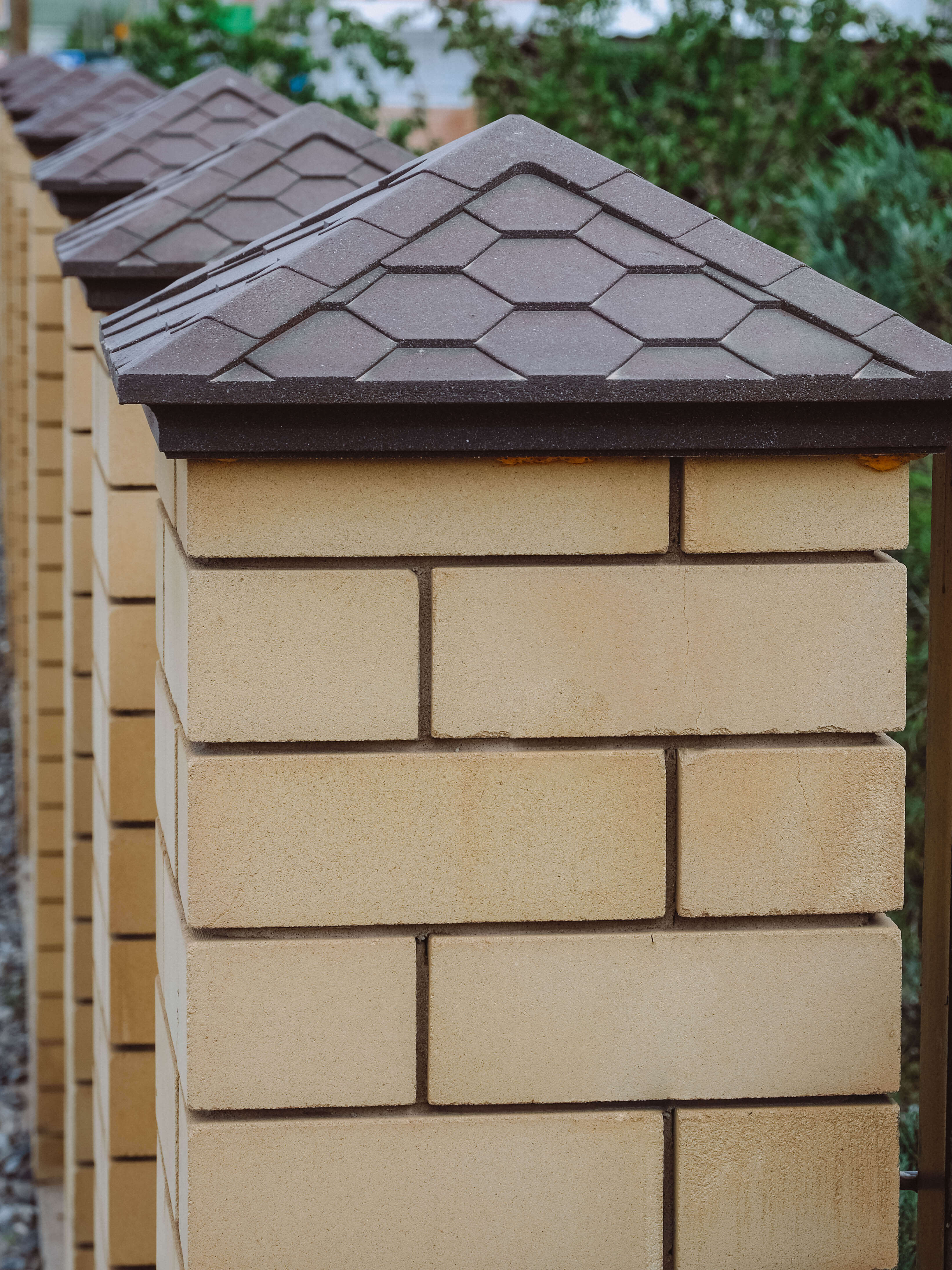 Колпак Zking Эверест Коричневый на столб 1.5х1.5 кирпича (390х390мм) в Заводоуковске фото