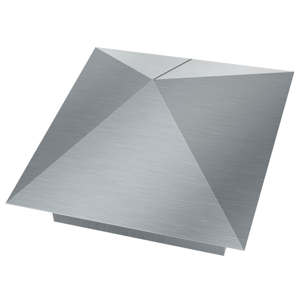 Колпак металлический 380х380мм оцинкованный заборный Заводоуковск фото