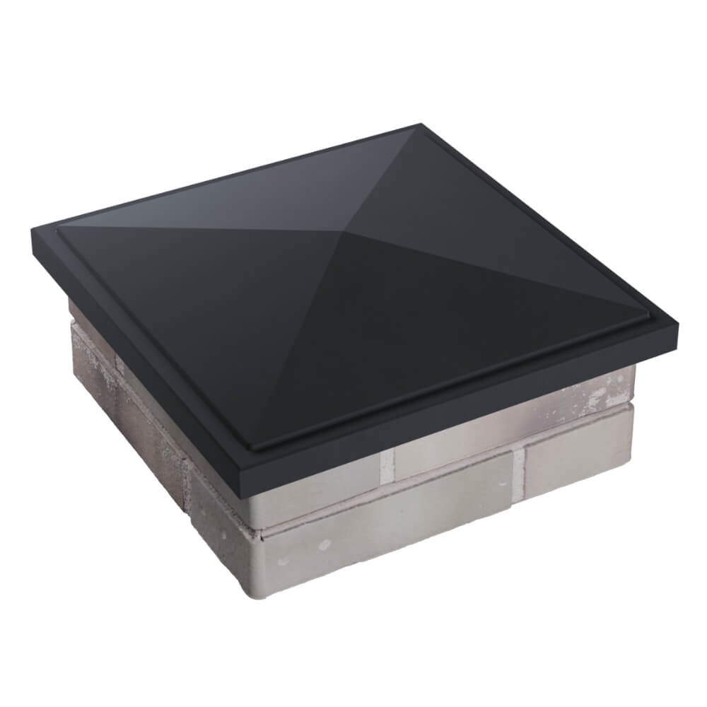 Колпак Zking БонаМоно Серый на столб 1.5х1.5 кирпича (385х385, 400х400мм) в Заводоуковске фото