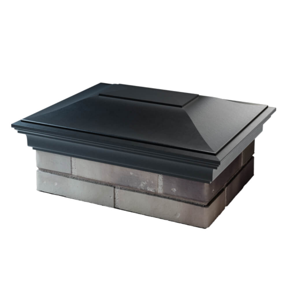 Колпак Zking Монблан Черный на столб 2х1.5 кирпича (515х385мм) в Заводоуковске фото