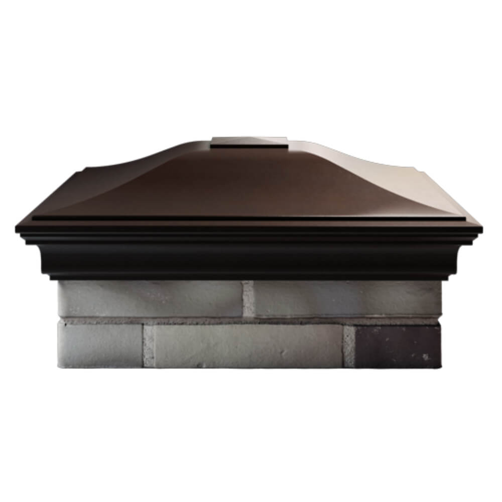 Колпак Zking Монблан Коричневый на столб 2х2 кирпича (515х515мм) в Заводоуковске фото