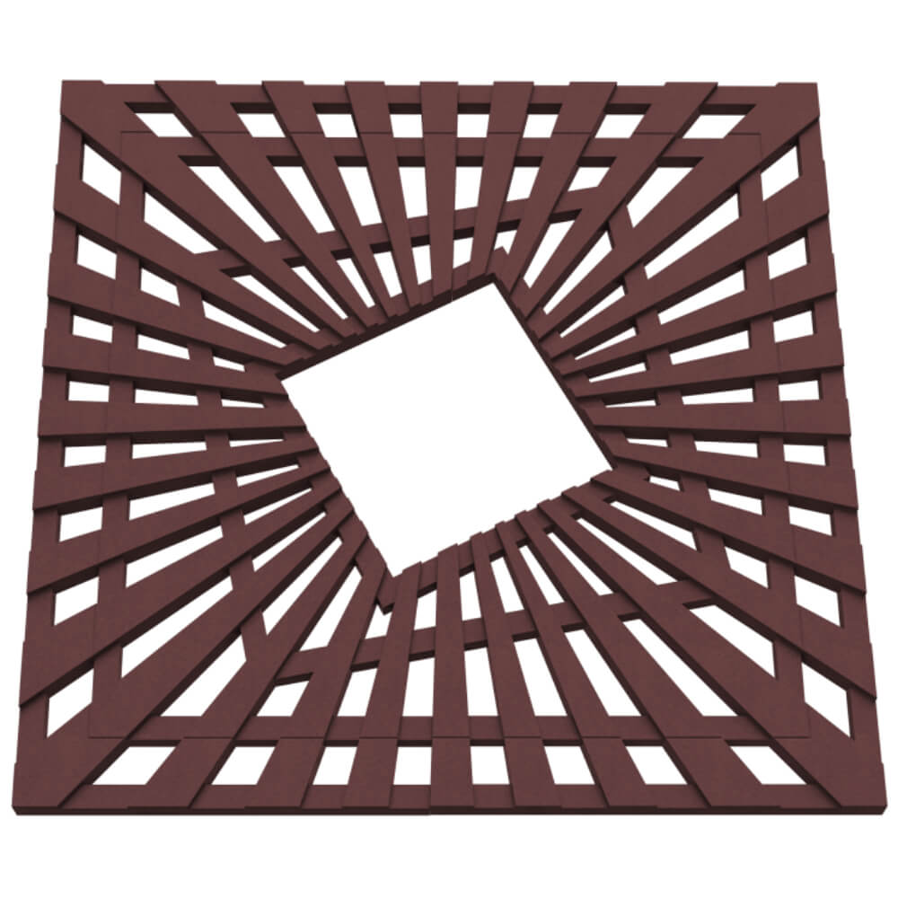 Приствольная решетка для дерева ZKING ATMOSPHERE 1.2х1.2м Коричневая в Заводоуковске фото