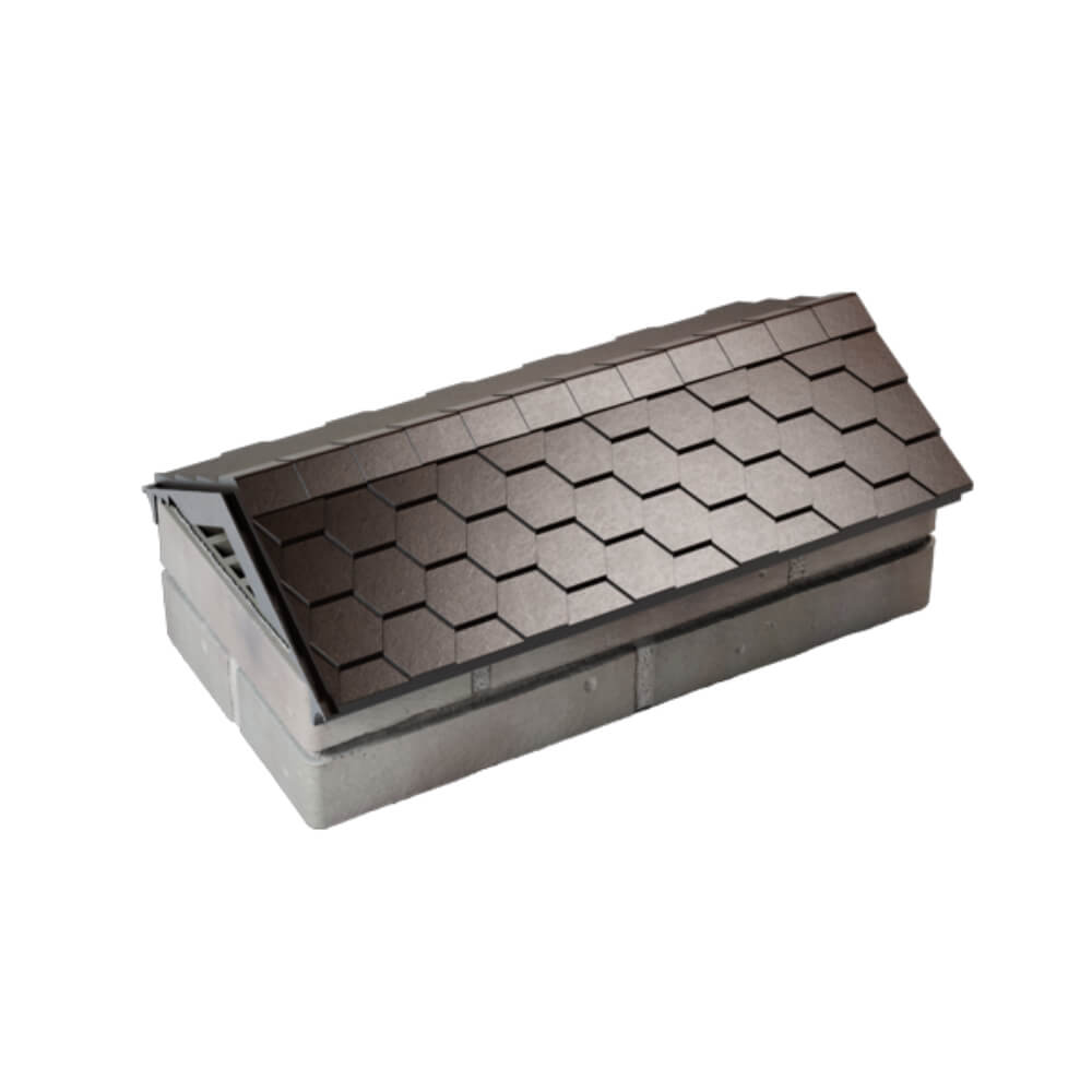 Парапет Zking Эверест Коричневый с посадкой на 1 кирпич (200/225/255мм) в Заводоуковске фото