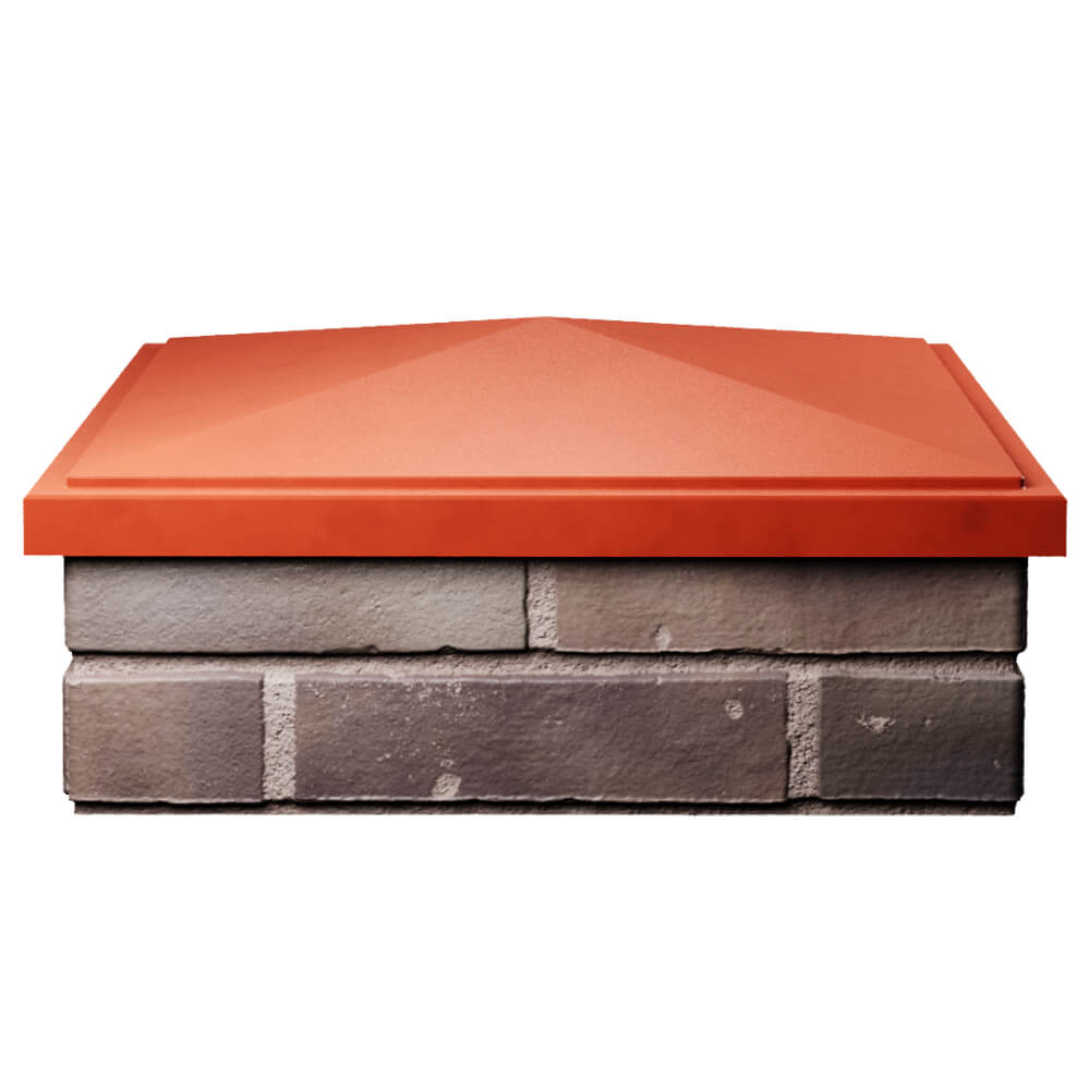 Колпак Zking БонаМоно Красный на столб 2х2 кирпича (515х515, 530х530мм) Заводоуковск фото