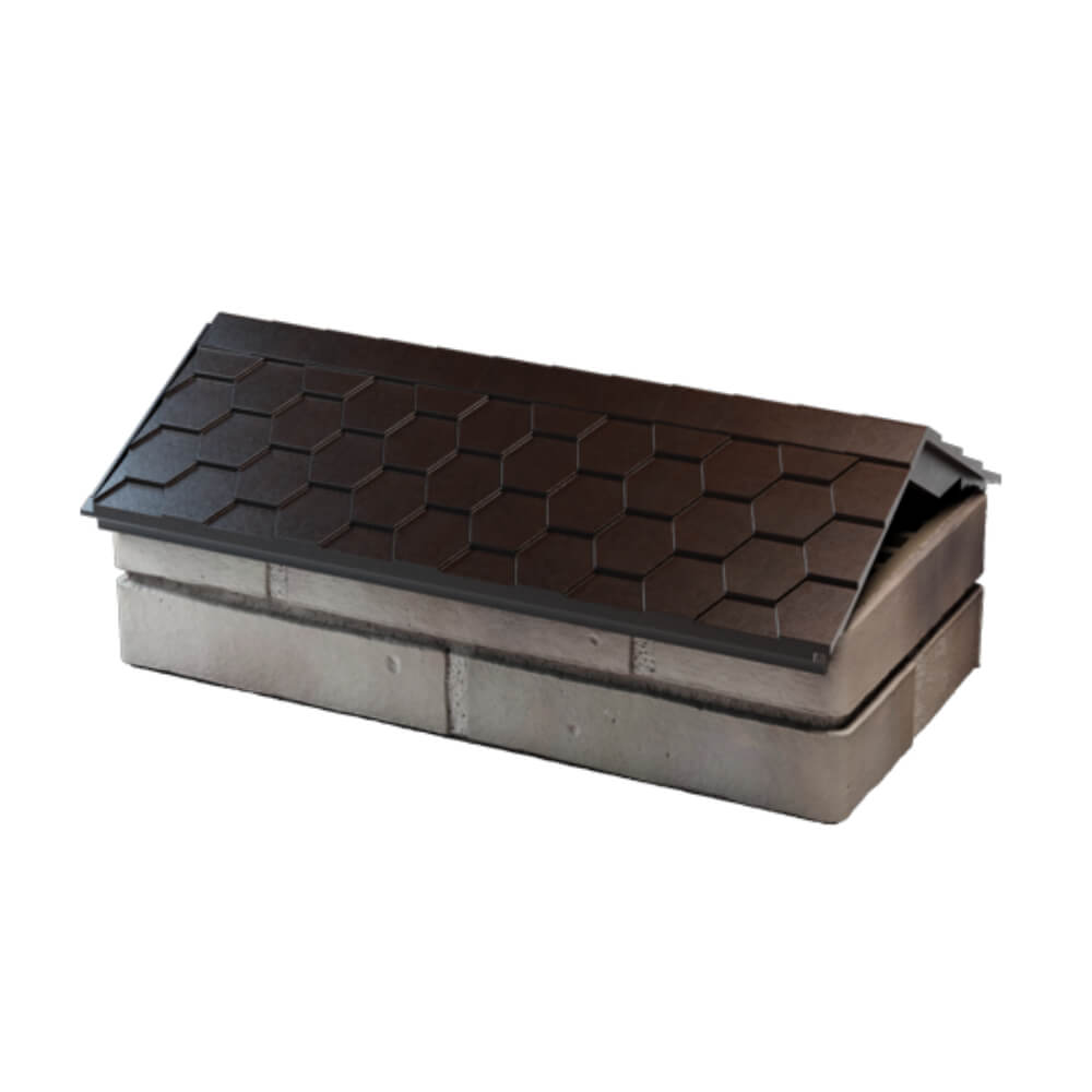 Парапет Zking Эверест Коричневый с посадкой на 1 кирпич (200/225/255мм) в Заводоуковске фото