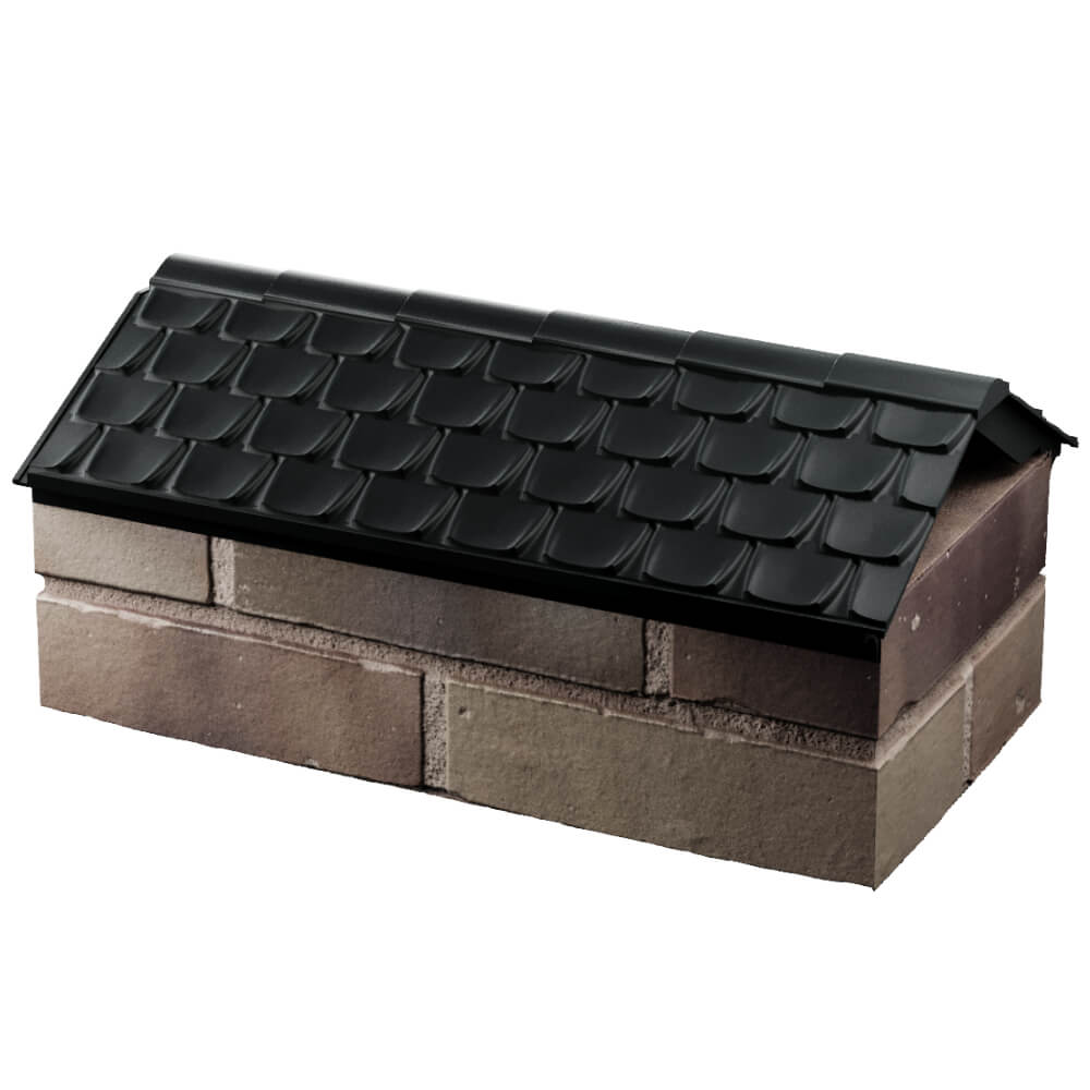 Парапет Zking Эльбрус Черный с посадкой на 1 кирпич (255мм) в Заводоуковске фото