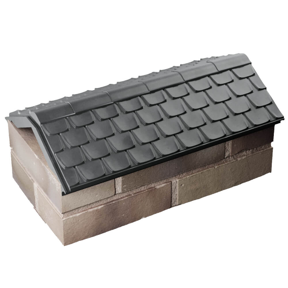 Парапет Zking Эльбрус Серый с посадкой на 1 кирпич (255мм) в Заводоуковске фото