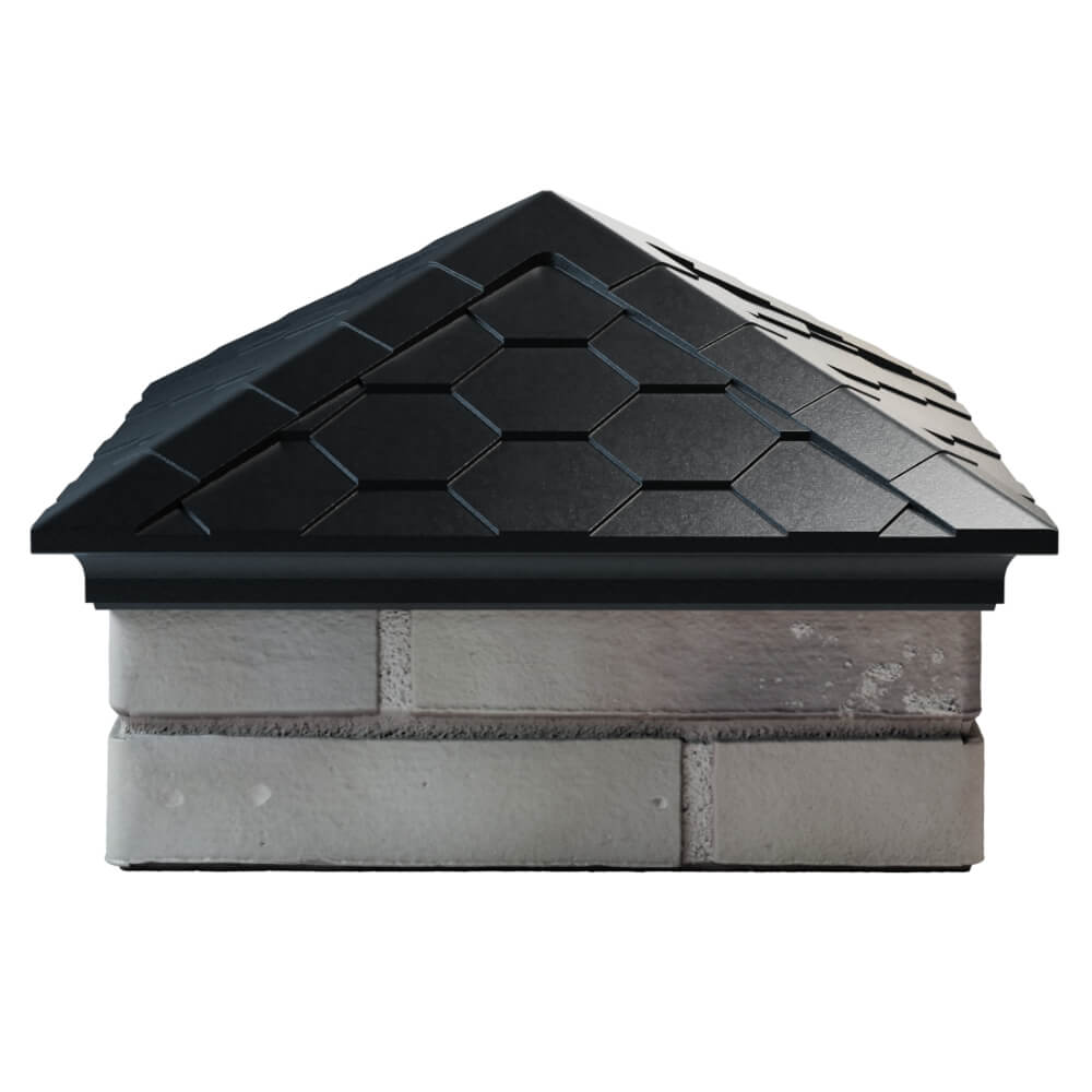 Колпак Zking Эверест Черный на столб 1.5х1.5 кирпича (390х390мм) Заводоуковск фото