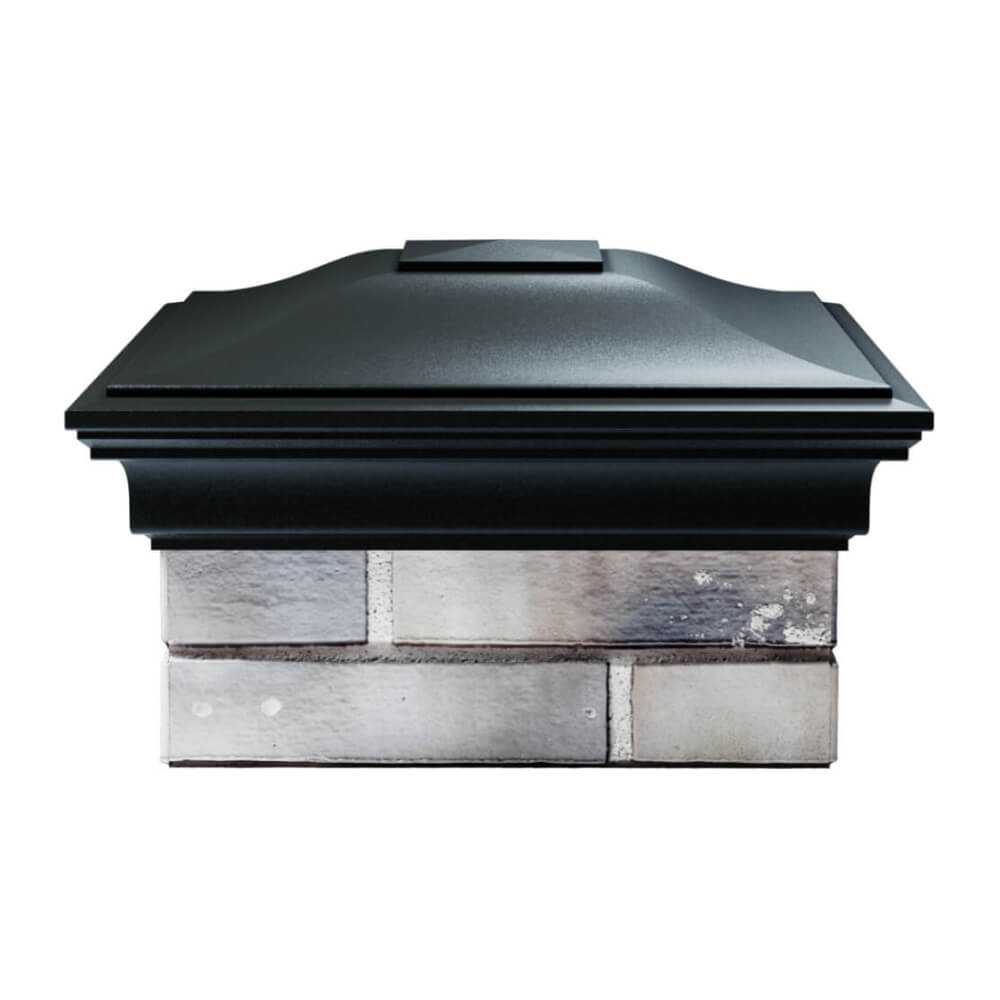 Колпак Zking Монблан Черный на столб 1.5х1.5 еврокирпича 0.7НФ (355х355мм) Заводоуковск фото