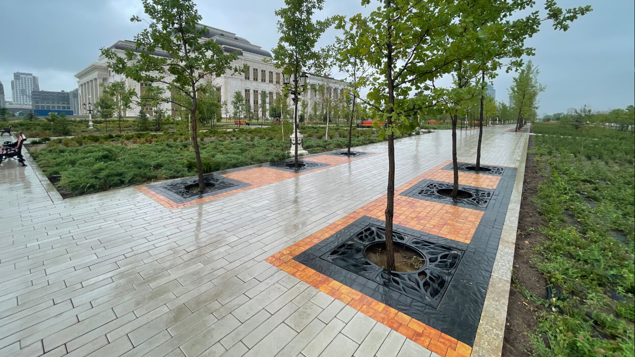 Приствольная решетка для дерева ZKING CRUST 1.2х1.2м Черная в Заводоуковске фото