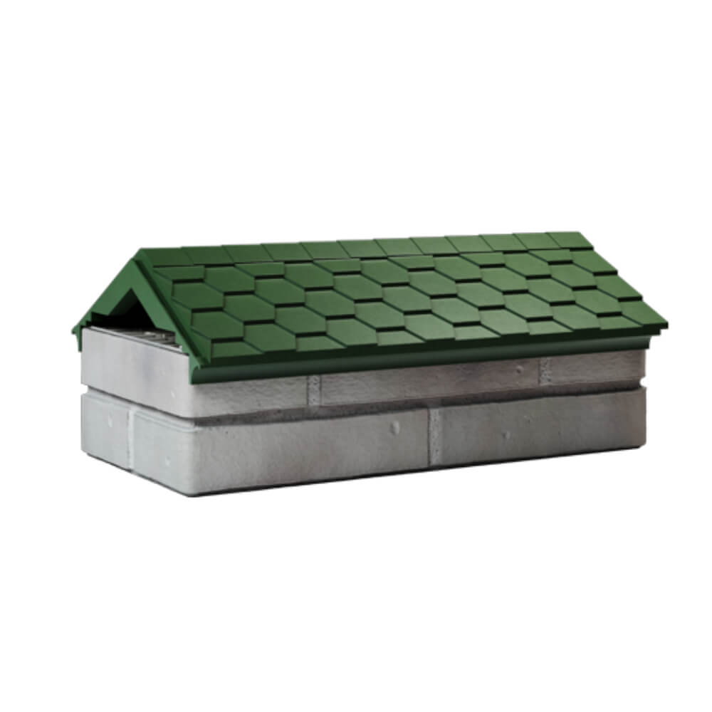 Парапет Zking Эверест Зеленый с посадкой на 1 кирпич (200/225/255мм) Заводоуковск фото