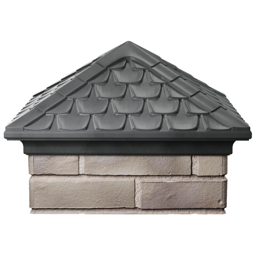 Колпак Zking Эльбрус Серый на столб 1.5х1.5 кирпича (385х385мм) Заводоуковск фото