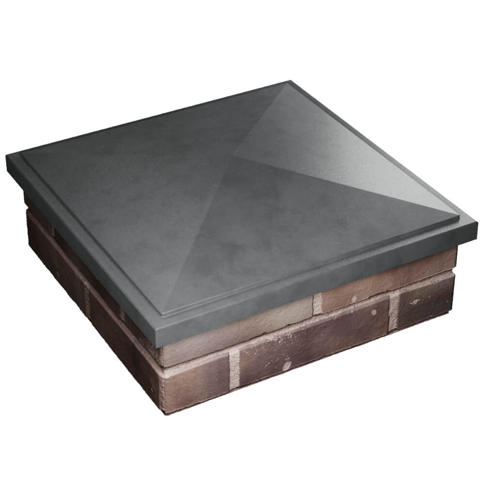 Колпак Zking БонаМоно Серый на столб 2х2 кирпича (515х515, 530х530мм) в Заводоуковске фото