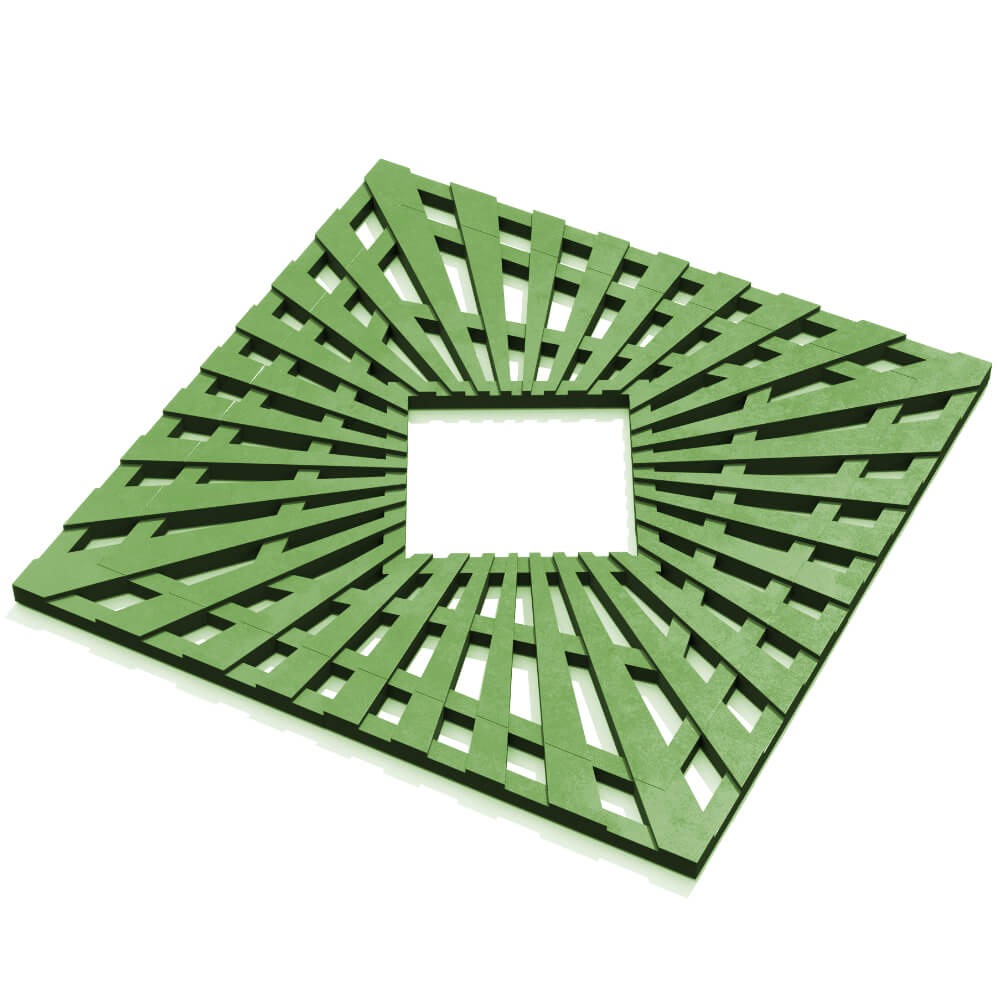 Приствольная решетка для дерева ZKING ATMOSPHERE 1.2х1.2м Зеленая в Заводоуковске фото