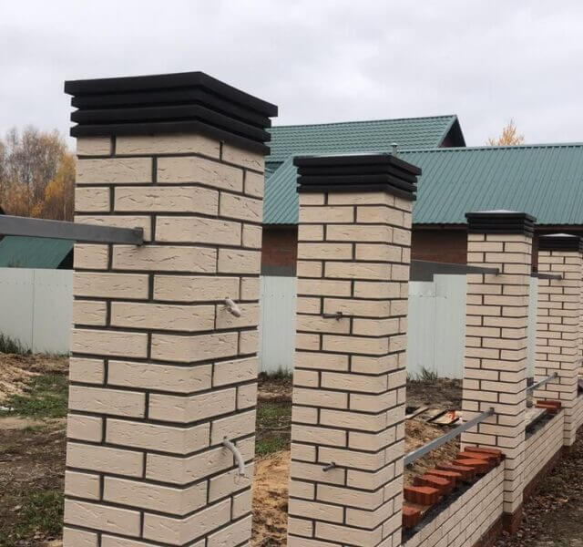 Колпак Zking Бона ХайТек Коричневый на столб 1.5х1.5 кирпича (385х385мм) в Заводоуковске фото