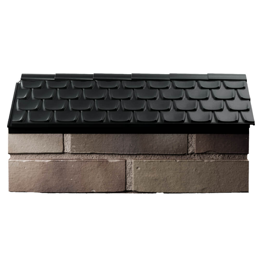 Парапет Zking Эльбрус Черный с посадкой на 1 кирпич (255мм) в Заводоуковске фото