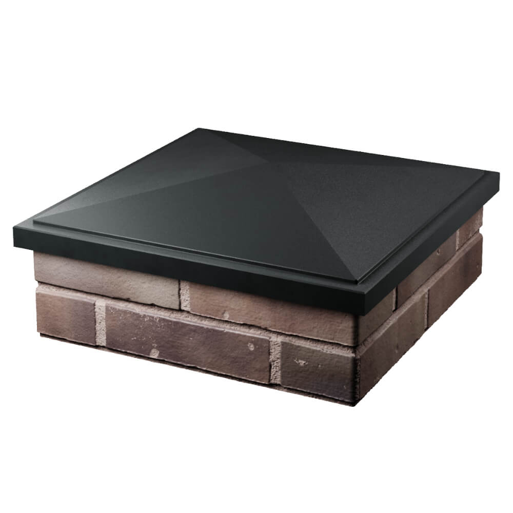 Колпак Zking БонаМоно Черный на столб 2х2 кирпича (515х515, 530х530мм) в Заводоуковске фото