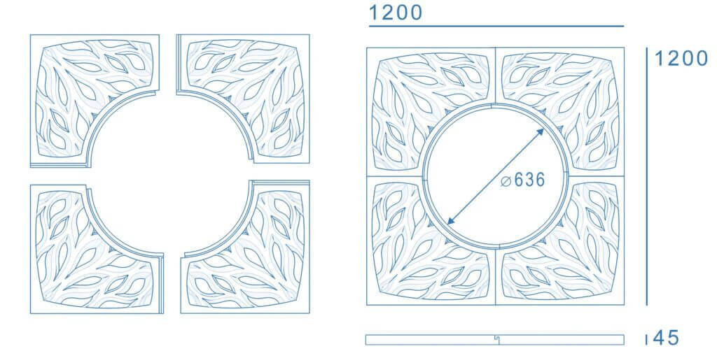 Приствольная решетка для дерева ZKING CRUST 1.2х1.2м Черная в Заводоуковске фото