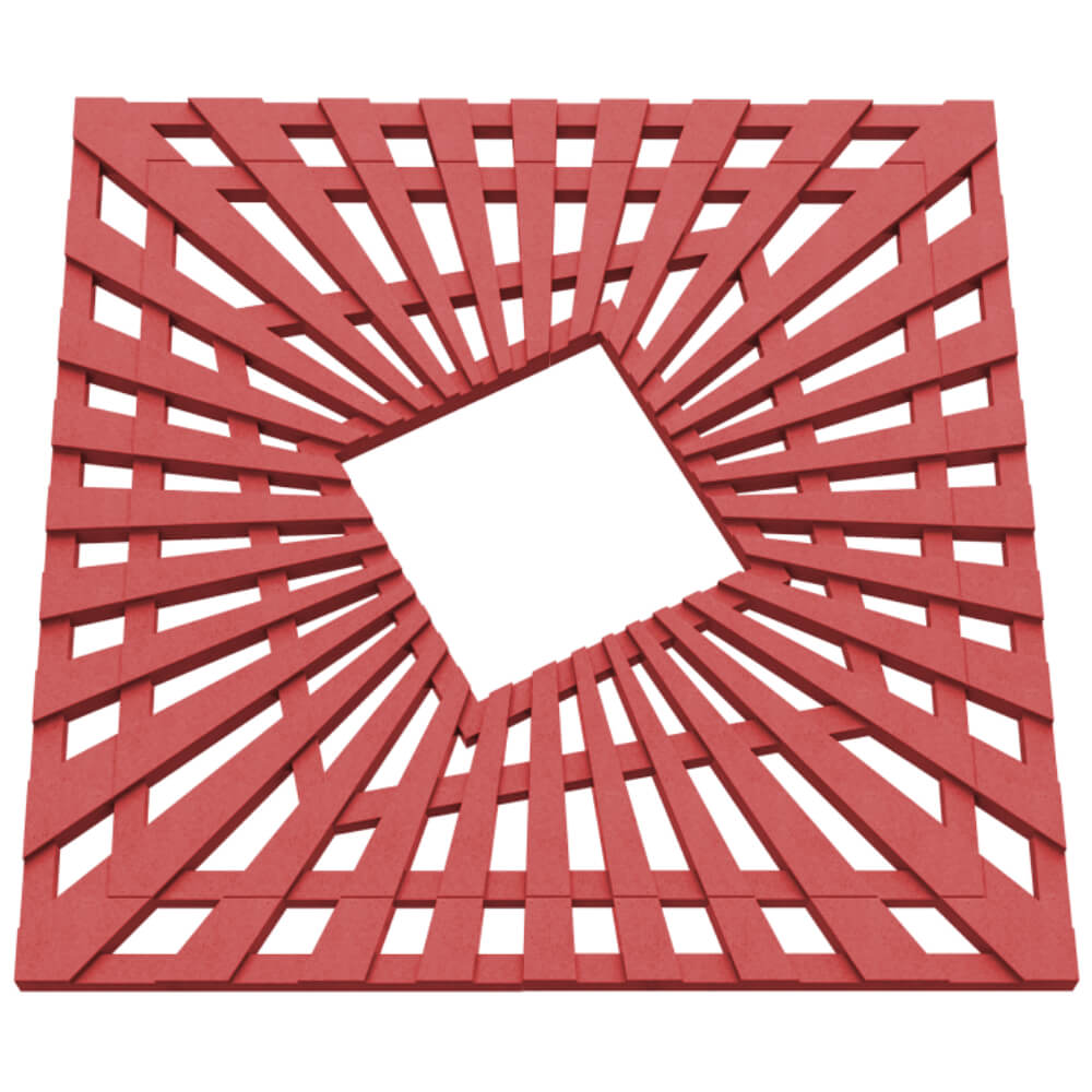 Приствольная решетка для дерева ZKING ATMOSPHERE 1.2х1.2м Красная в Заводоуковске фото