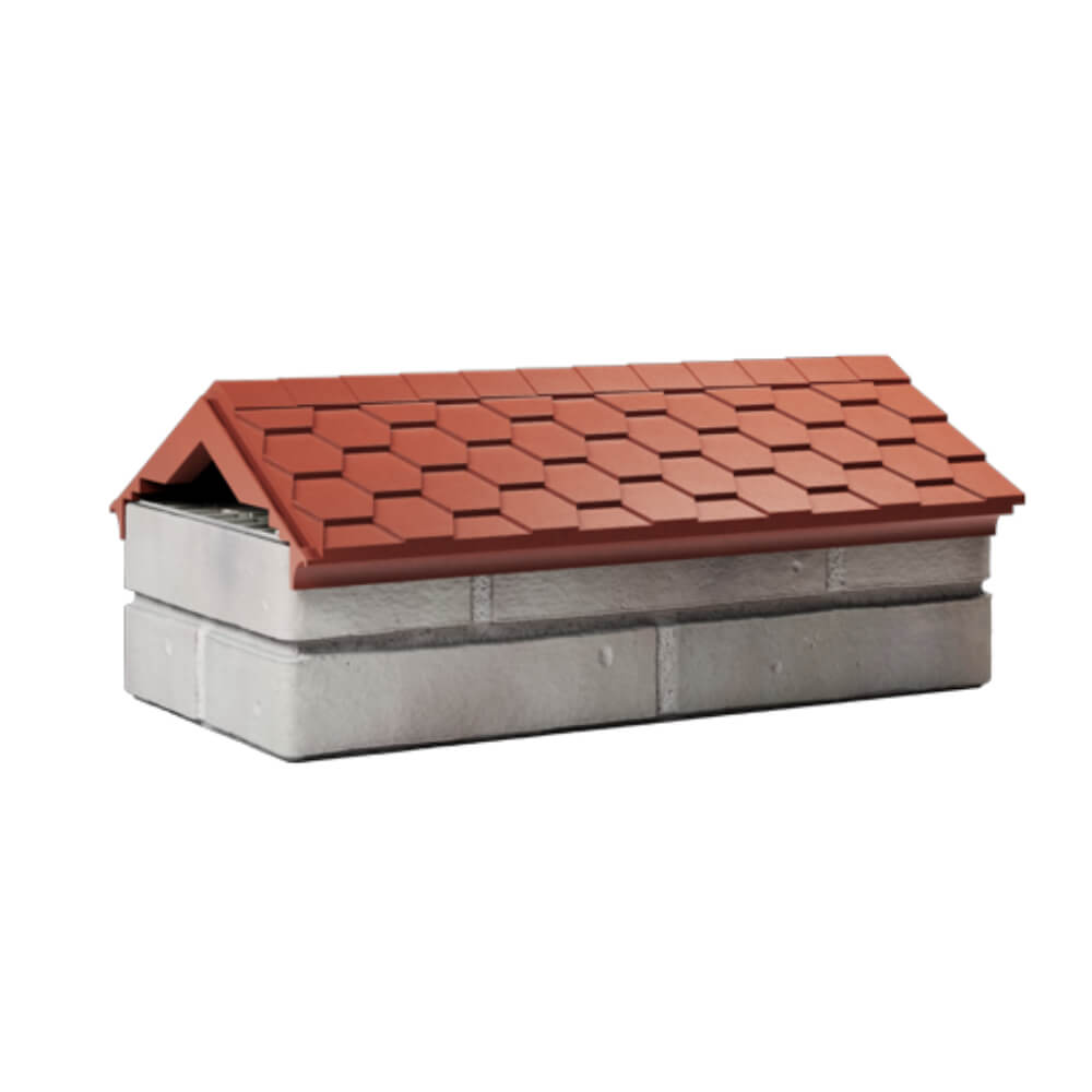 Парапет Zking Эверест Красный с посадкой на 1 кирпич (200/225/255мм) Заводоуковск фото