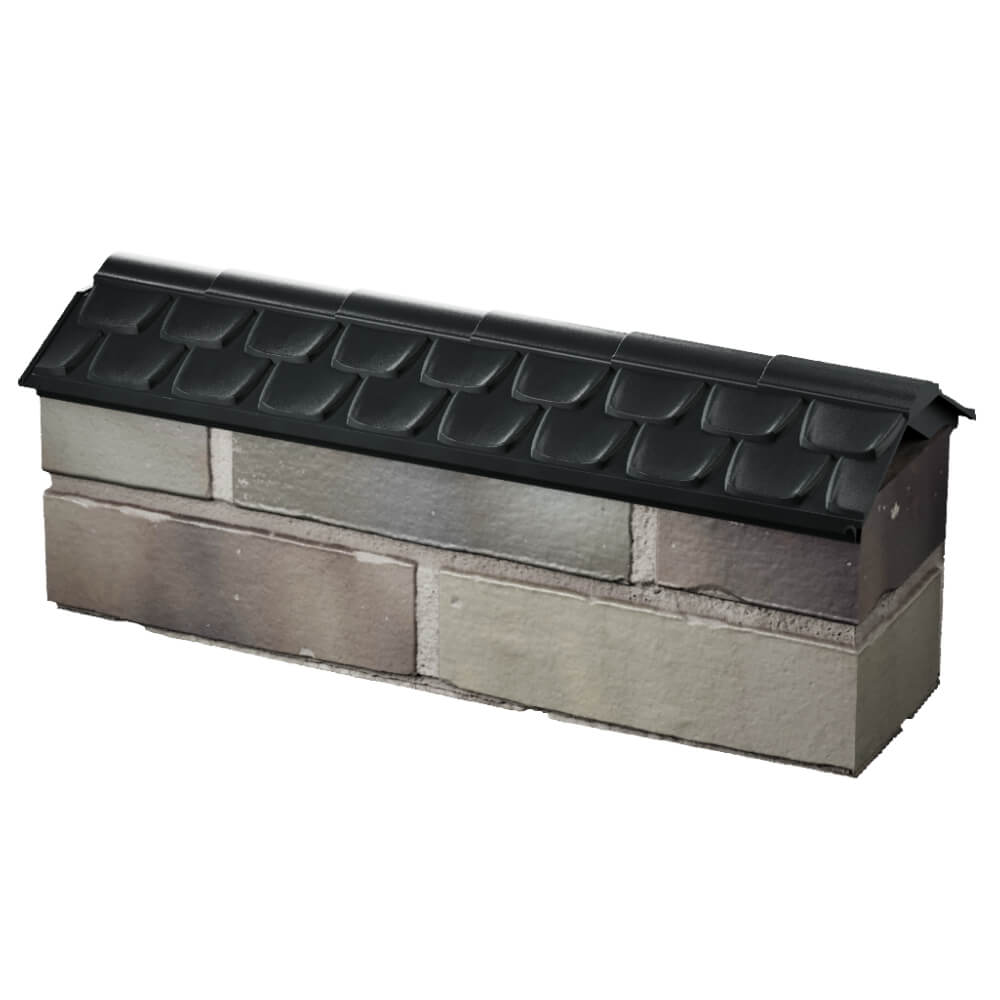 Парапет Zking Эльбрус Черный с посадкой на 0.5 кирпича (130мм) в Заводоуковске фото