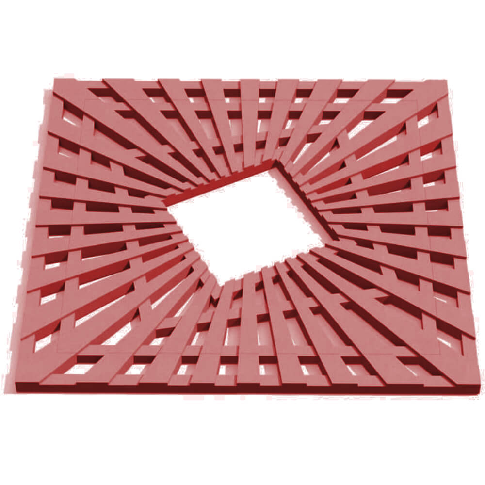 Приствольная решетка для дерева ZKING ATMOSPHERE 1.2х1.2м Красная Заводоуковск фото